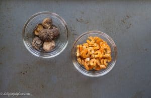 Bun thang dried shrimp dried mushroom