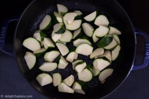Sauteed zucchini