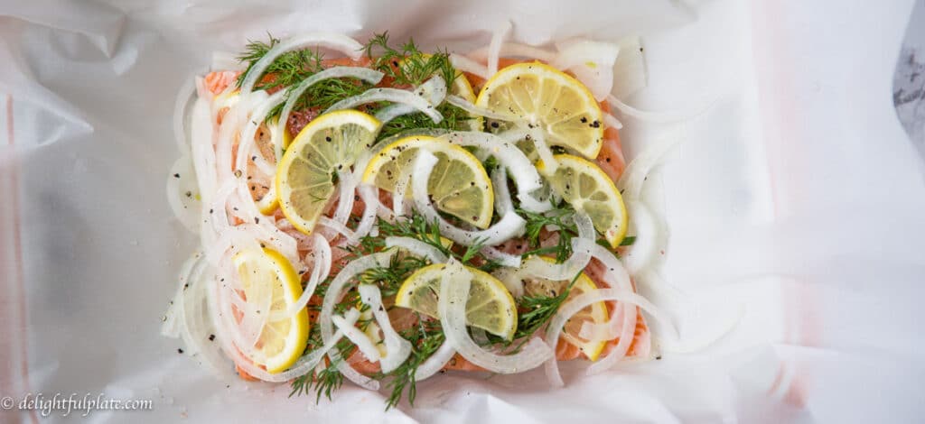 Silky slow baked salmon