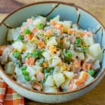 a bowl of Vietnamese potato salad