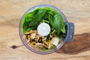 Basil spinach stuffed chicken breast is crispy on the outside, and flavorful, moist and juicy on the inside
