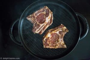 Grilling Vietnamese grilled pork chops