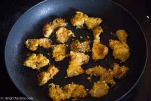 Sear fish for Vietnamese turmeric fish