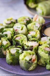 These Lobster Fresh Spring Rolls are impressive lobster appetizers. They are delicious. easy to make and so healthy.
