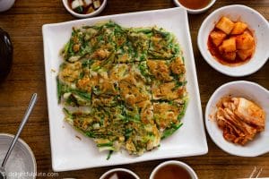 Seafood pancake at Gaeseong Mandu Koong