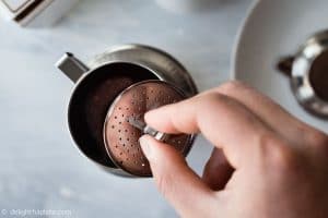 Brewing Vietnamese coffee step-by-step