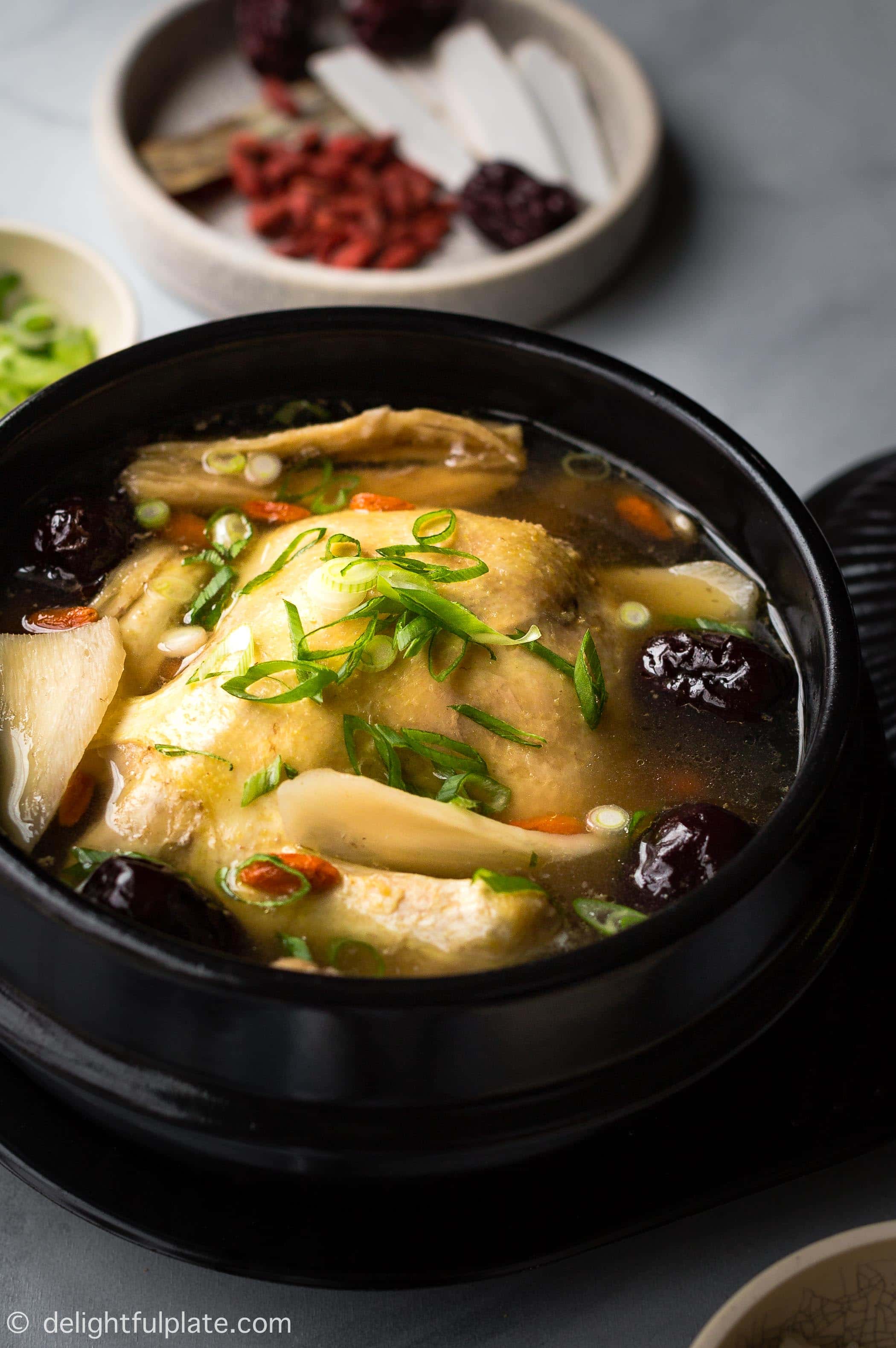 Vietnamese Coconut Herbal Chicken Soup (Ga Ham Thuoc Bac Nuoc Dua) is not only delicious, but it can also warm and heal your body. It will provide you with energy to fight off illnesses in colder months.