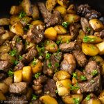 Asian Steak Bites and Potatoes - an easy weeknight dinner.