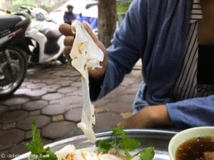 Thin and delicate Banh cuon Thanh Tri