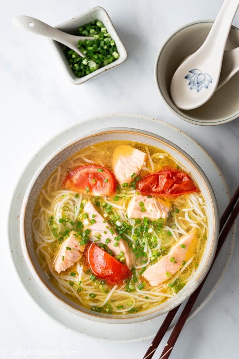 30-minute Salmon Noodle Soup