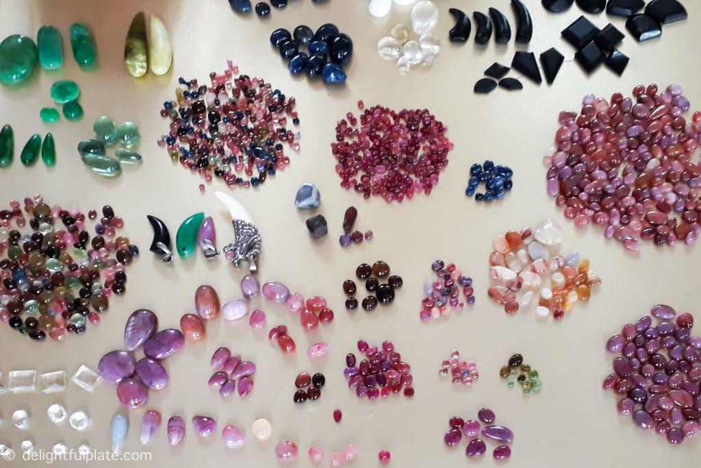 gemstones at Luc Yen market, Yen Bai