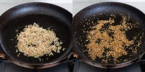 Toasting aromatics