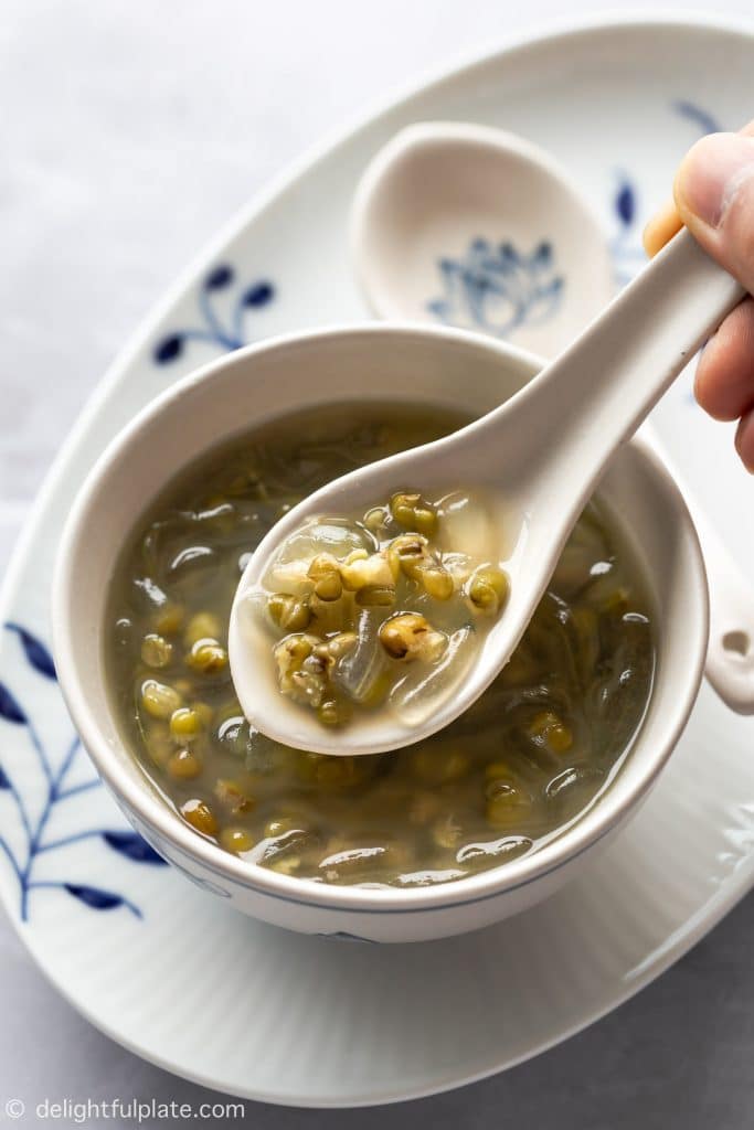 Mung Bean Sweet Soup with Aloe Vera Gel