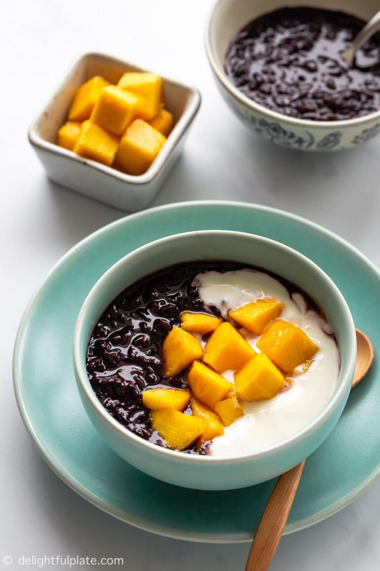 Pressure Cooker Black Sticky Rice Pudding