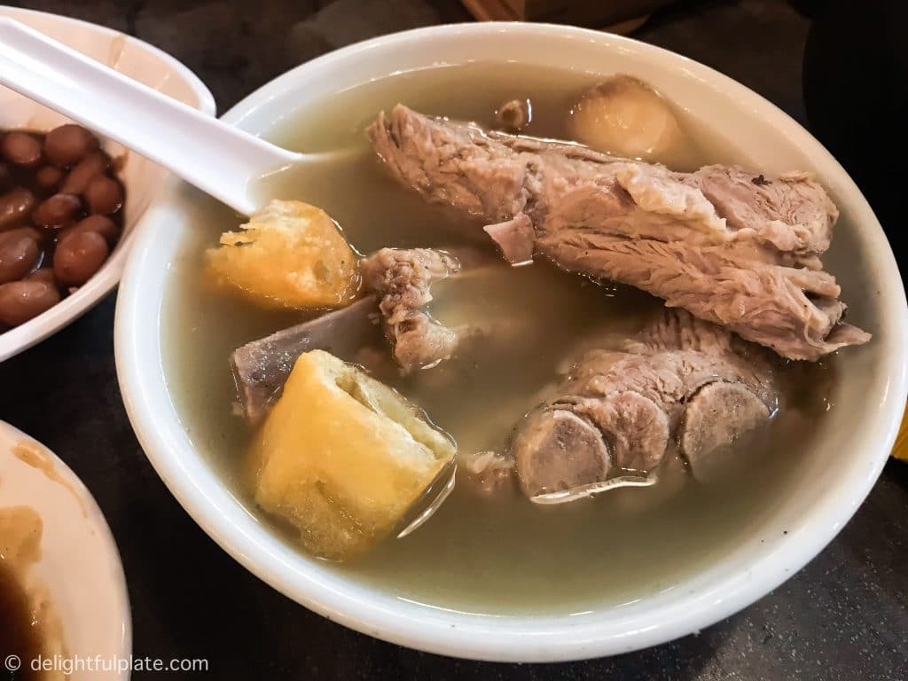a bowl of bak kut teh at Song Fa, Singapore