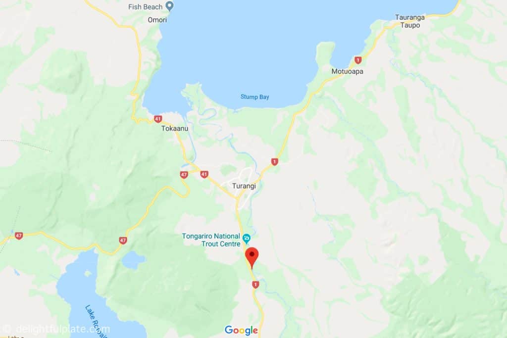 Location of Tongariro River on Google Maps