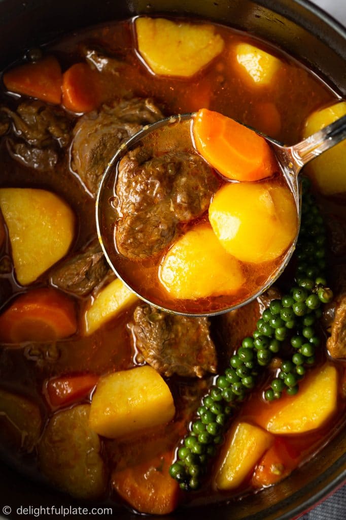 Vietnamese Beef Stew with Green Peppercorns (Bo Ham Tieu Xanh)