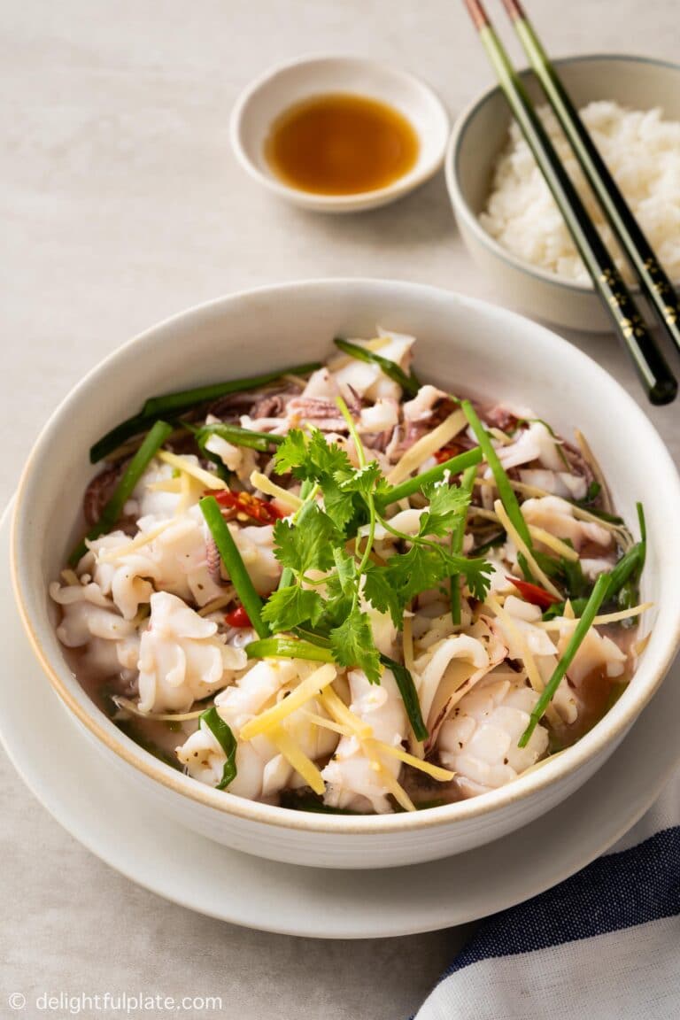 Steamed Squid (Mực Hấp)
