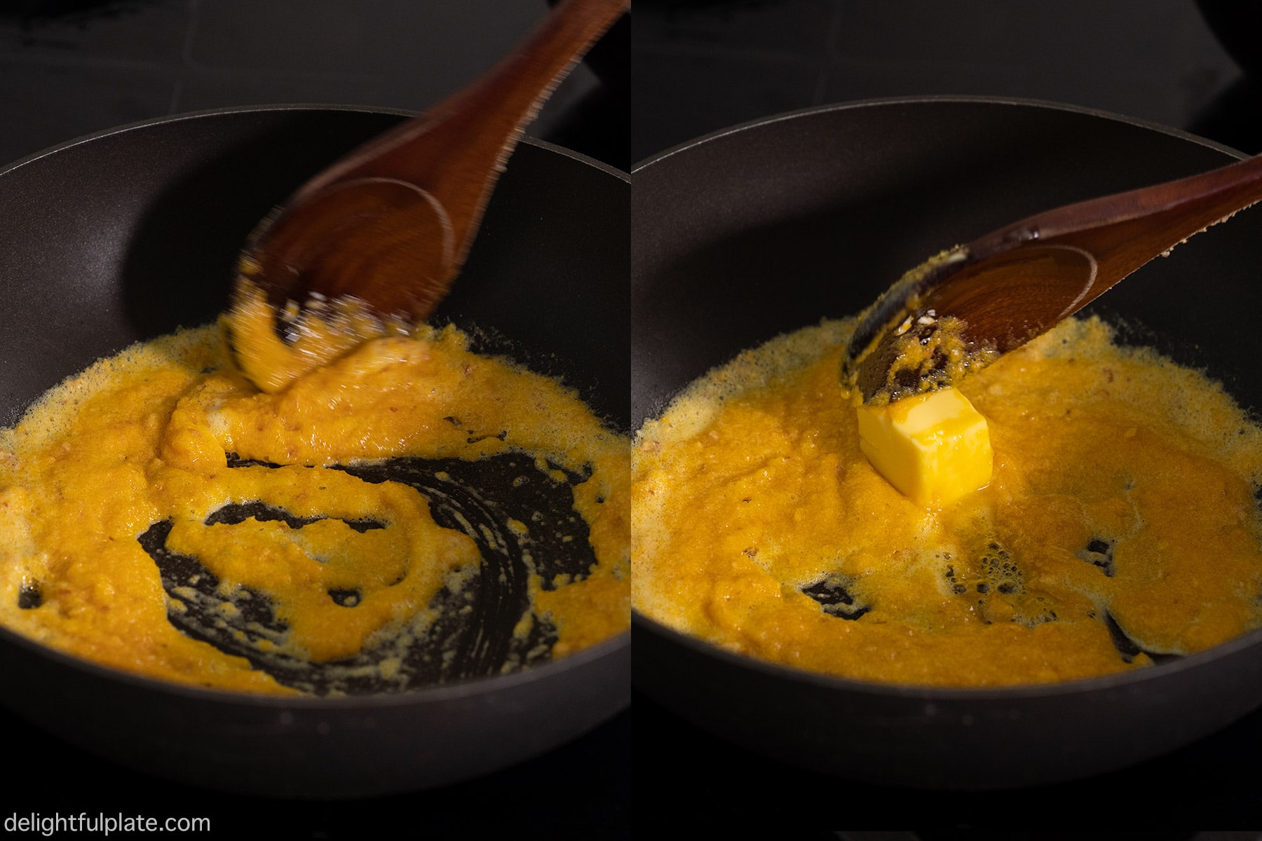 Step 5: make the salted egg sauce