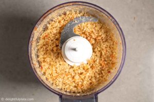 chopped lemongrass and dried shrimp