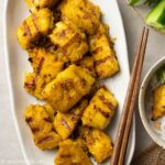 a plate of Vietnamese lemongrass grilled fish